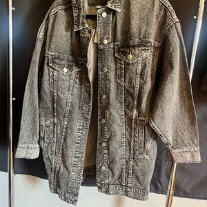 American Eagle Outfitters Charcoal Denim Jacket